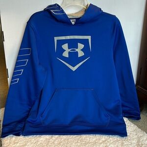 Under Armour, blue youth, extra large baseball hoodie